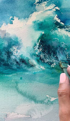 The most complete watercolor course on water “Sea“