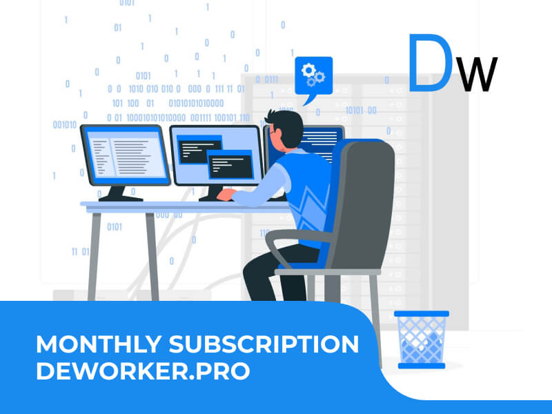 Monthly subscription deworker.pro